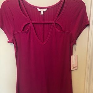 Candies fuchsia top